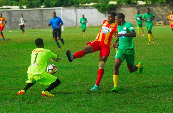 Cornwall College vs Green Pond High first round action