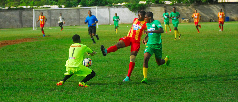 Cornwall College vs Green Pond High first round action