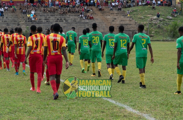 Cornwall College vs Green Pond High second round action