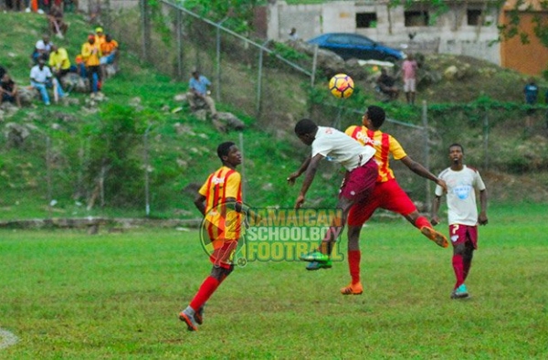Cornwall College vs St. James 2nd round action