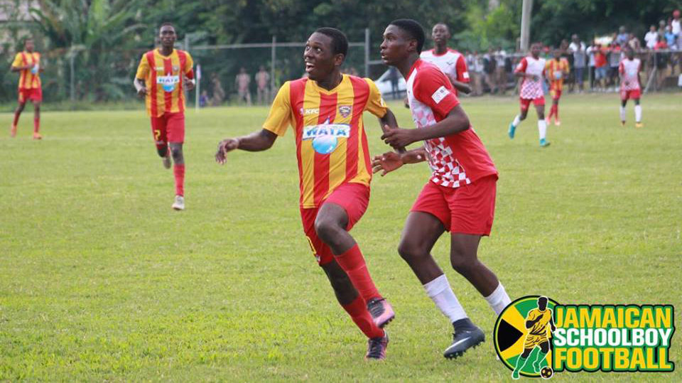 Cornwall College game action between Charlemont - Photo Credit McNamee Photography