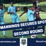 Mannings secures spot in the second round